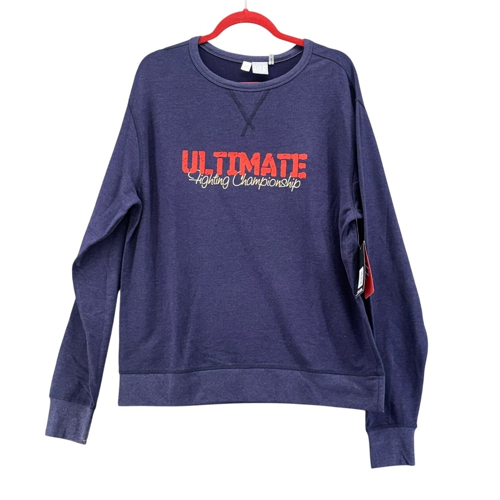UFC Mens Sweatshirt Blue‎ Large